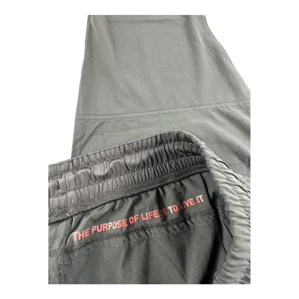 Rhone Black Mens Lightweight Drawstring Performance Pant Track Joggers L